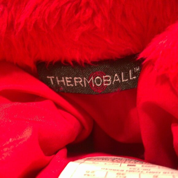 The North Face 90 's Retro Style Red White & Blue Puffer Winter Snow Boot Size 8 - Picture 7 of 10